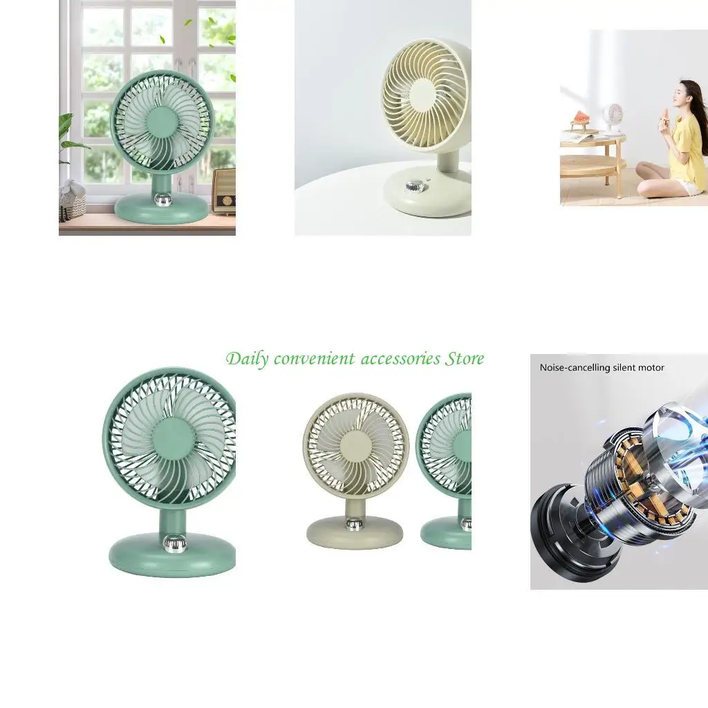 

97QB Портативный регулируемый угловой встряхивание для вентилятора головки 10000 мАч воздушного циркулятора Вентилятор должен