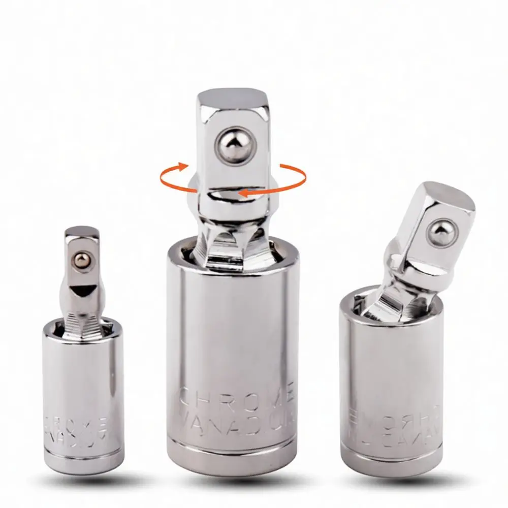 Impact Socket Swivel Joint Adapter For Power Wrench Air Tool Connector 360 Degree Rotating Chrome Molybdenum Steel