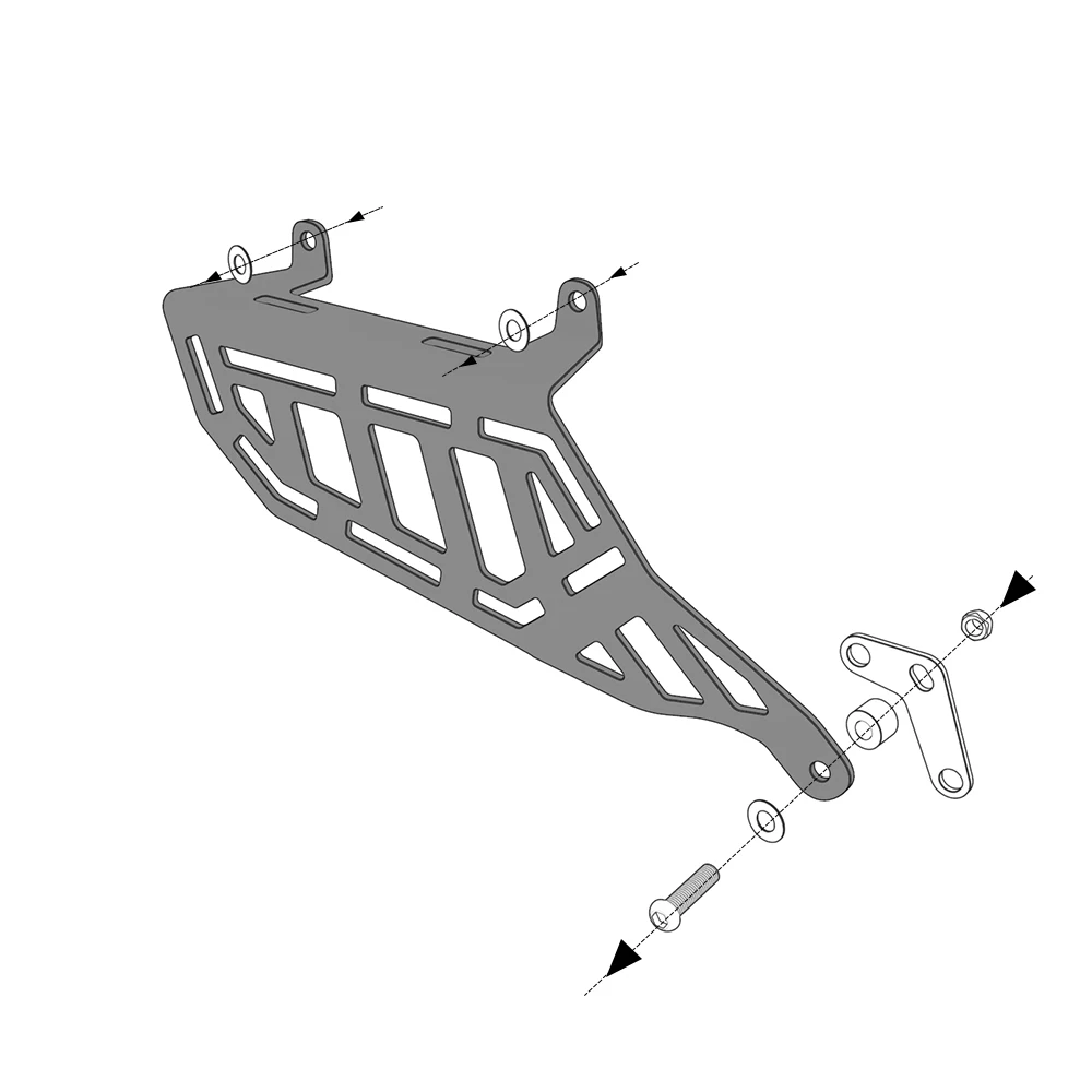 FOR KAWASAKI KLR650S ABS KLR 650S KLR650 Traveler ABS KLR-650 2023 2024 2025 Motorcycle CNC Side Luggage Rack Luggage Side Rails