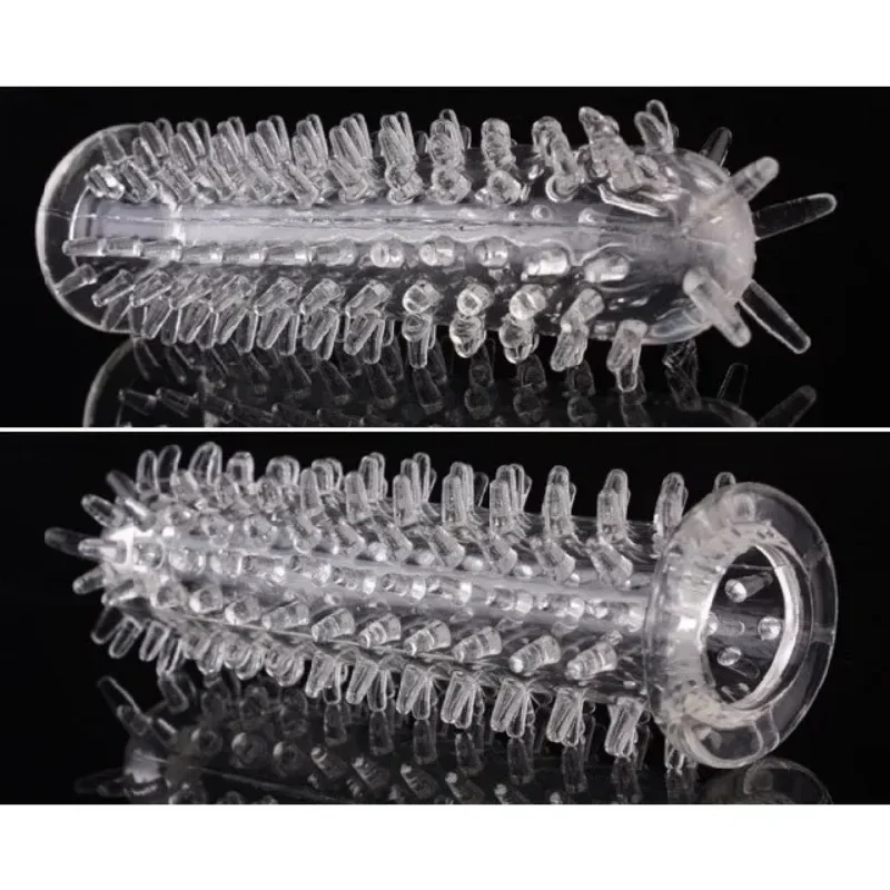 الواقي الذكري العمود الفقري كريستال خواتم الديك الكبار الذكور الجنس المنتج الواقي الذكري قابلة لإعادة الاستخدام ألعاب مثيرة القضيب الأكمام تأخير تمديد دسار غطاء #3