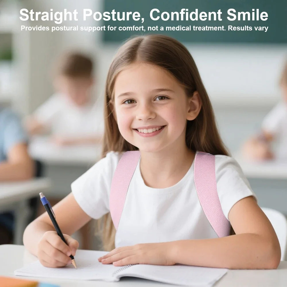 

Posture Corrector for Kids,Upper Back Posture Brace for Teenagers Back Straightener Support Under Clothes Spinal Support