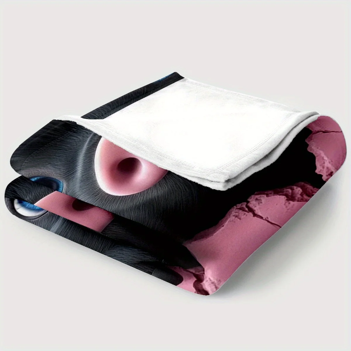 بطانية خنزير سوداء رائعة - مثالية لديكور المنزل المريح. الفانيلا الناعمة تضمن الدفء والراحة. هدية مثالية لمحبي الحيوانات #5