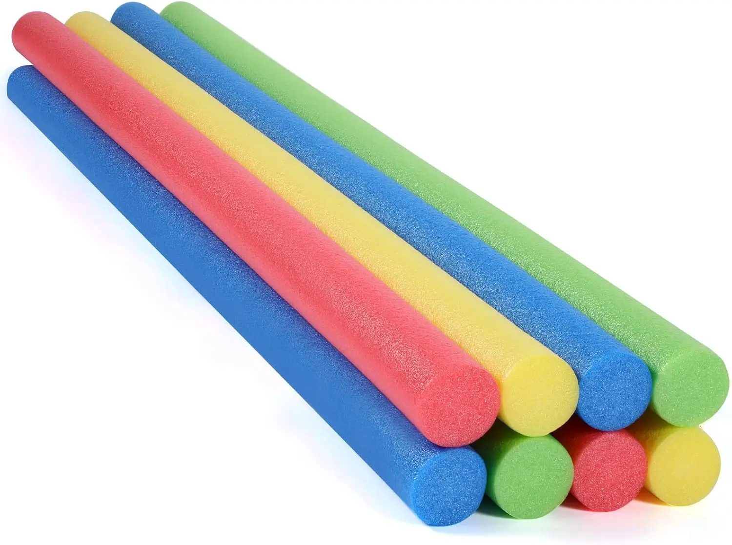 Paquete de 8 Espaguetis de Espuma para Piscina, 52 Pulgadas, Espaguetis de Piscina de Colores Brillantes, Resistentes, para Entrenamiento de Natación, Proyectos de Manualidades