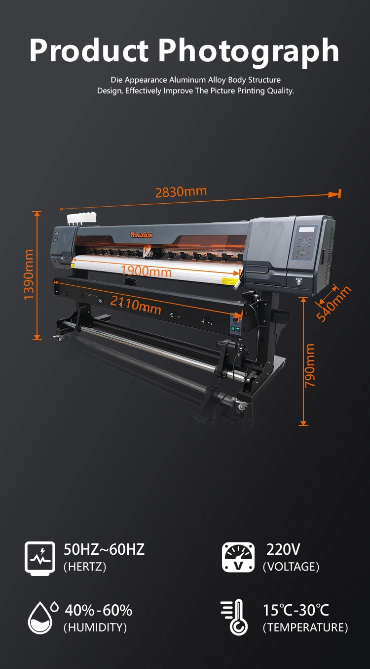 Factory supply  free technical support automation 1.8m DX5/DX7/i3200 eco solvent printer  inkjet printer sublimation printer