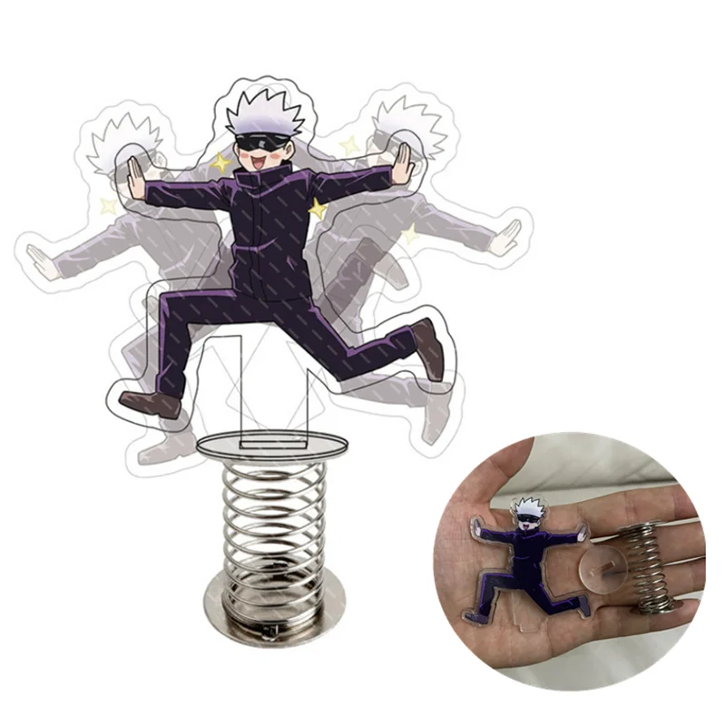 Jujutsu Kaisen Anime Gojo Satoru Cosplay Shake Stand Model Double-Sided Brand Transparent Acrylic Desk Ornament Reduce Pressure