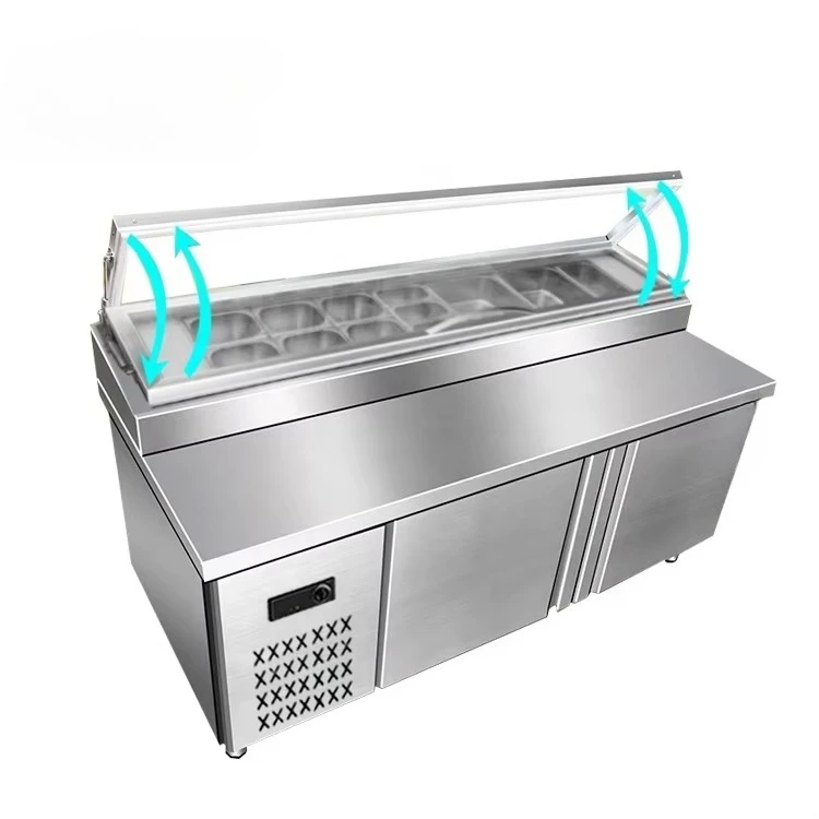 GRACE Commercial Stainless Steel Salad Bar Refrigeration