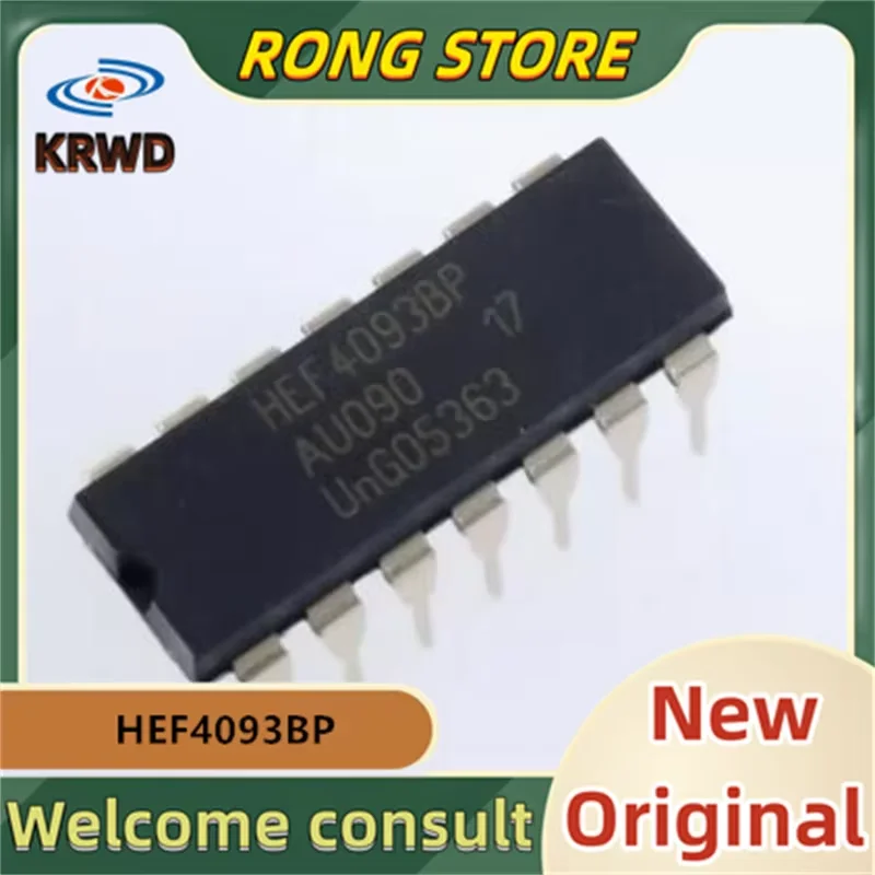 

10 шт. HEF4093BP новый и оригинальный чип IC HEF4093B HEF4093 DIP14