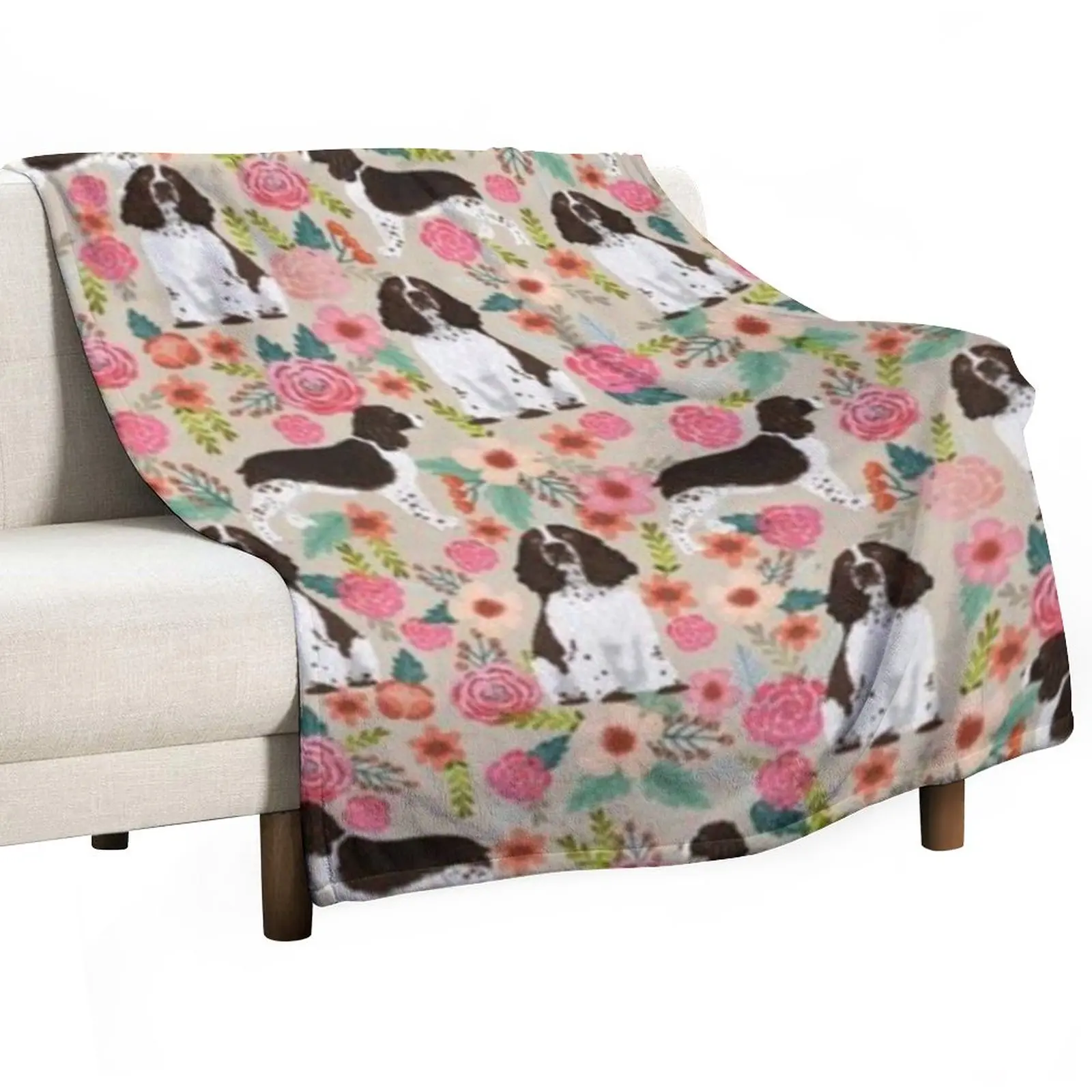 

SPRINGER SPANIEL Throw Blanket Fashion Sofas Blankets Sofas Of Decoration Soft Big Blankets