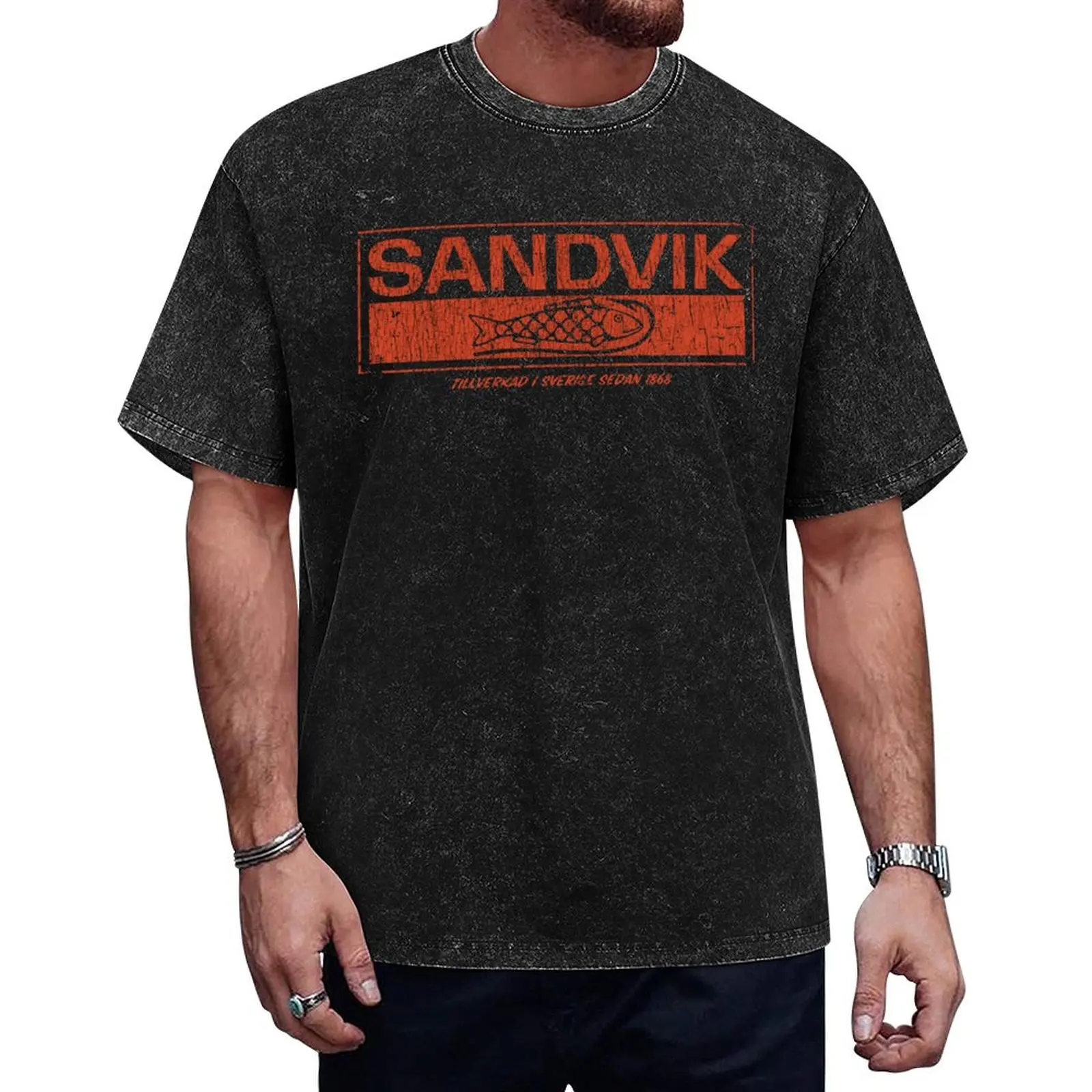 

Sandvikens Jernverks AB 1868 T-Shirt customs design your own blanks rapper graphic tees mens vintage t shirts