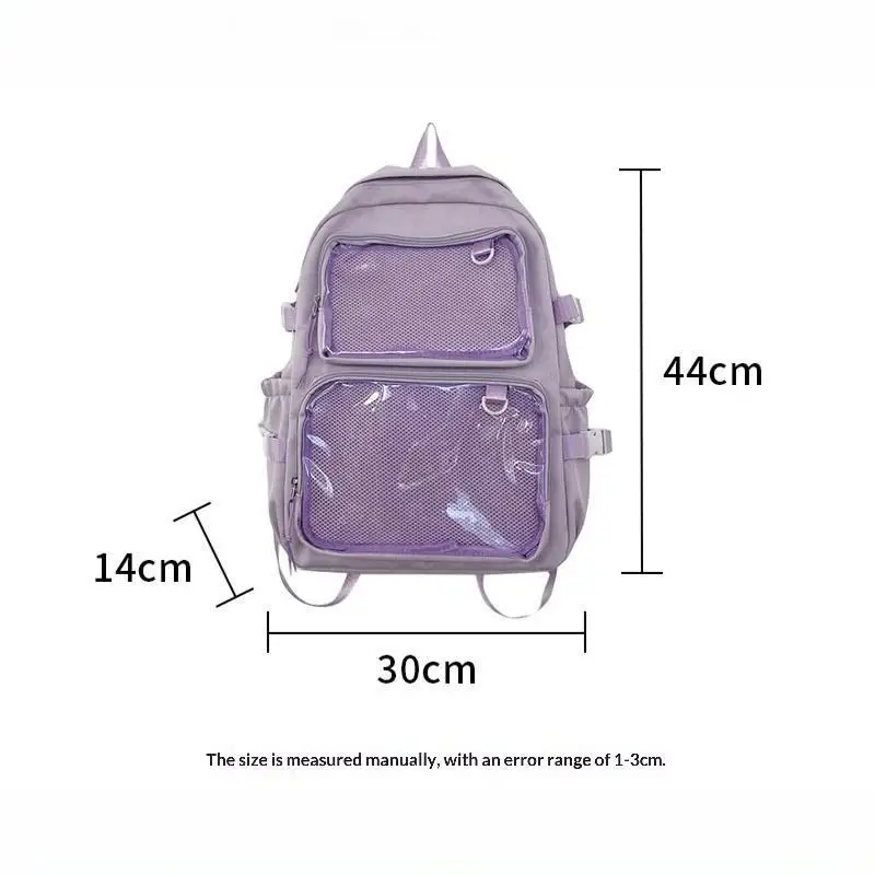 1 Stück Neuer Transparenter Rucksack Japanischer Kawaii Itabag Damen Großer Kapazität Ita Rucksack Schultaschen für Studentinnen JK – Detail 10