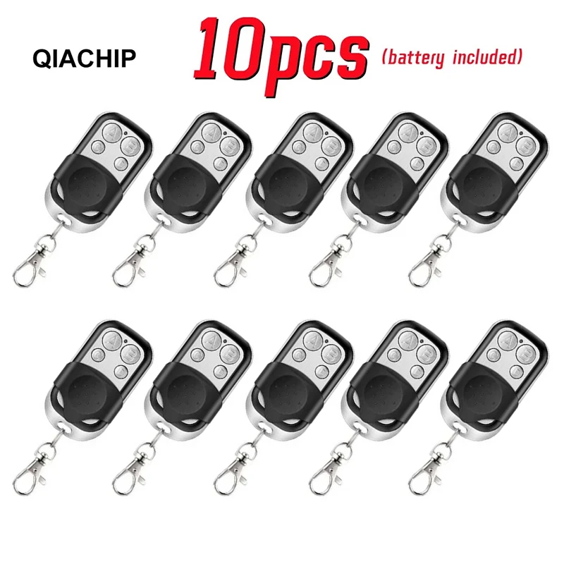 10pcs 433MHZ Remote Control 4 Channel EV1527 Transmitter Momentary Mode Self Locking Switch Relay Interlock Garage Door Keychain