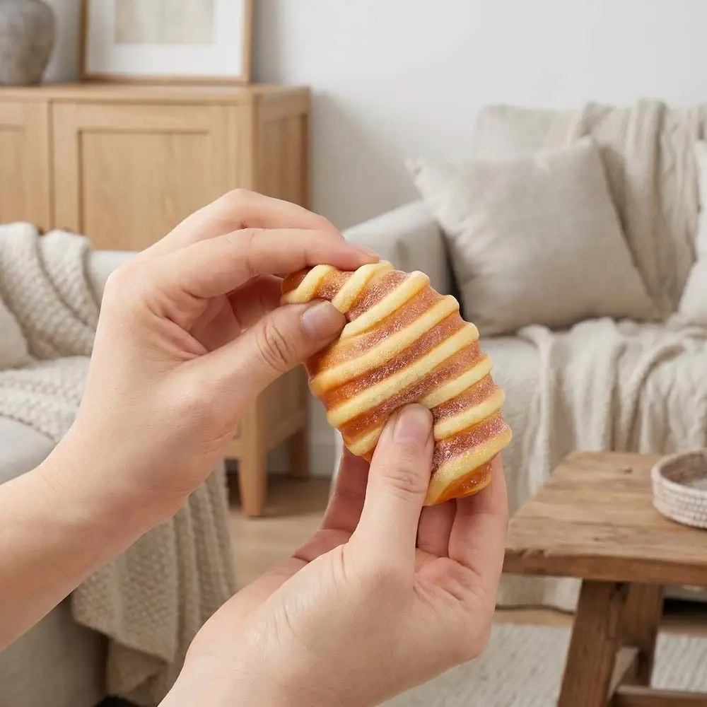 Stretch Squeezing Simulation Bread Squeeze Fake Food Model Simulated Food Breakfast Squeeze Sensory Vinyl Toast Cake