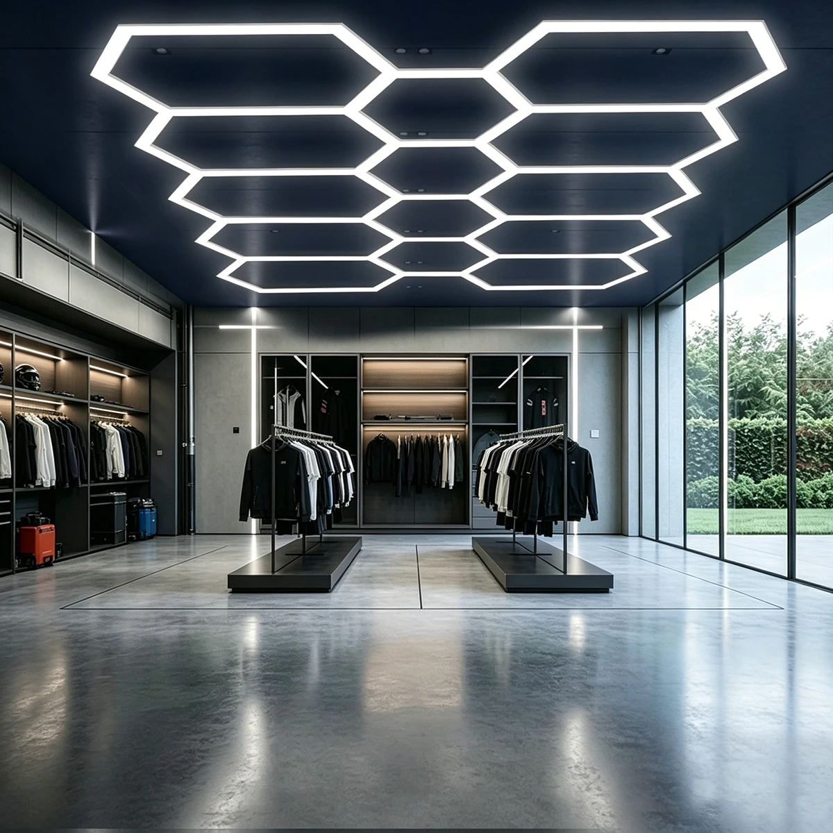 Honeycomb hexagonal ceiling light is super bright and has high power, suitable for offices, conference rooms, and libraries