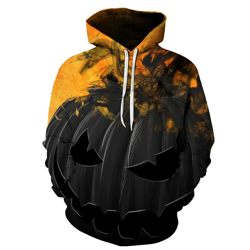 

Halloween Fashion Horror Pumpkin Head Oversiezed Comfortable Women Men Pullover Punk Casual Streetwear Jogging Unisex hoodies