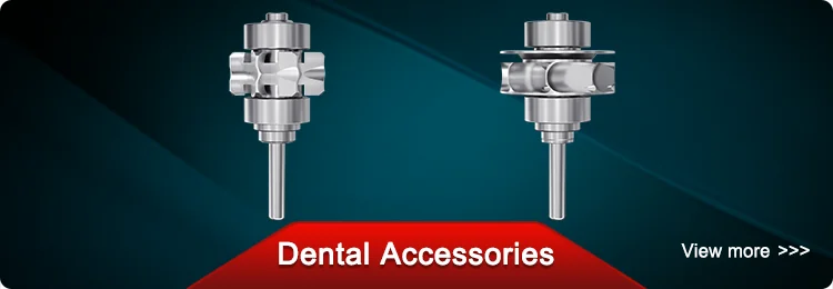 Dental High Speed Hand Piece LED Self-Luminous Air Turbine Handpiece 2 Holes 4 Holes Dentist Chair Parts Small Head M500LG