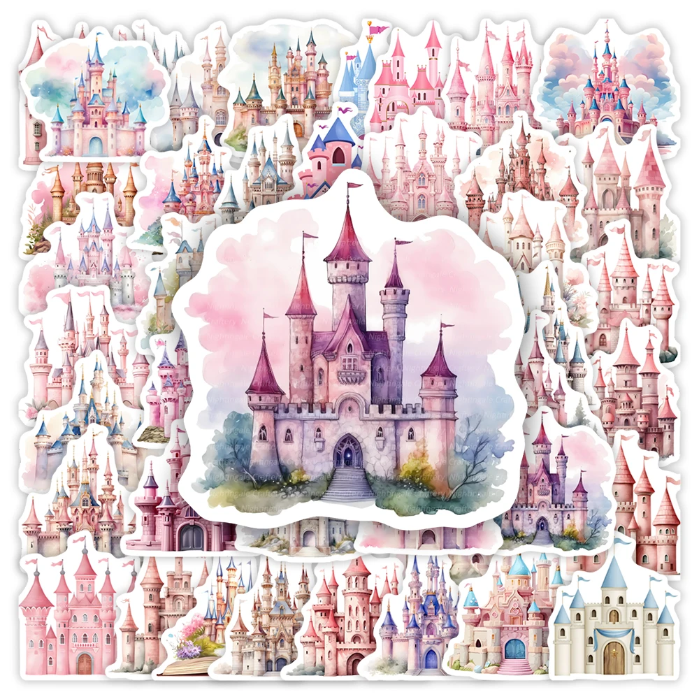 

Fantasy Princesses Castle Stickers Kid Toy Gift Decorative Decal for Scrapbook Journal Diary Laptop Luggage Bottles Waterproof