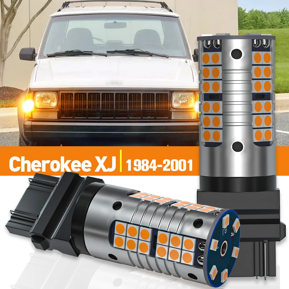 

2pcs LED Turn Signal Light For Jeep Cherokee XJ 1984-2001 1992 1993 1994 1995 1996 1997 1998 1999 2000 Accessories Canbus Lamp