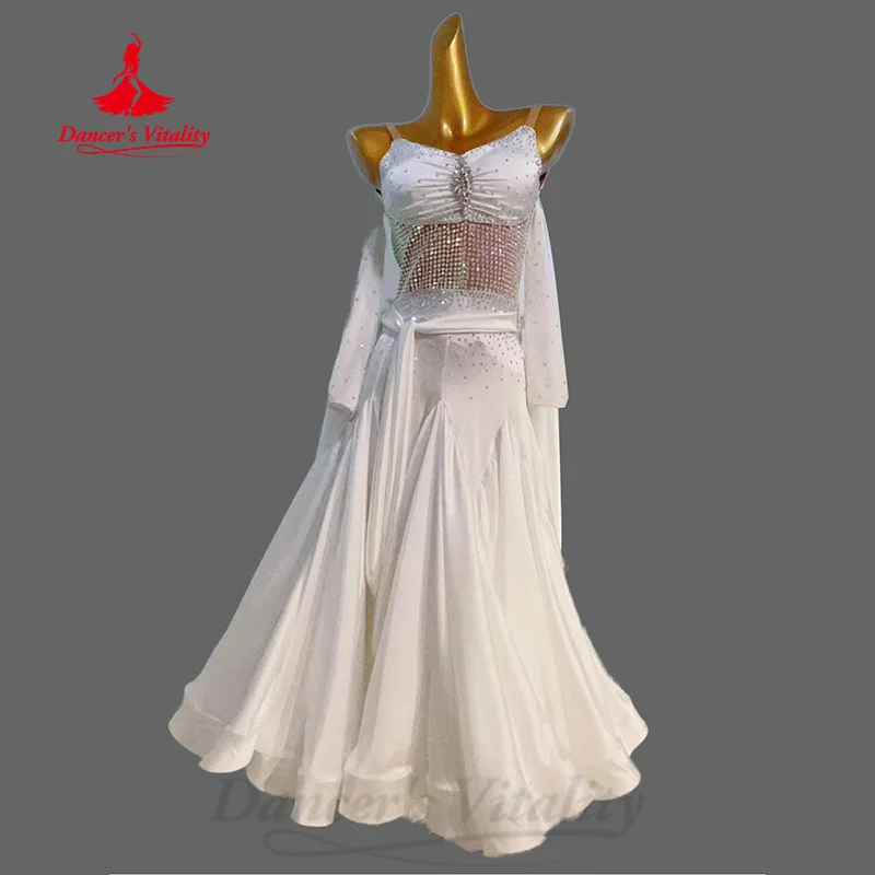 Ballroom Dance Performance Dresses for Women's High End Customized Premium Elegant Fishtail Dress Waltz Modern Dancing Clothing