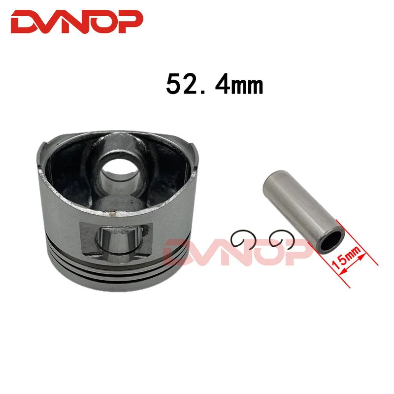 Motorcycle 52.4 mm Piston 15 mm Pin Ring Gasket Set For Honda CH125 CF125 CH CF 125 Egine Spare Parts