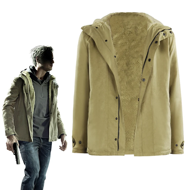 

Костюмы для косплея Ethan Winters, пальто, игра, биологическая опасность, резидент, деревня, униформа, карнавальная вечеринка на Хэллоуин, наряды для мужчин