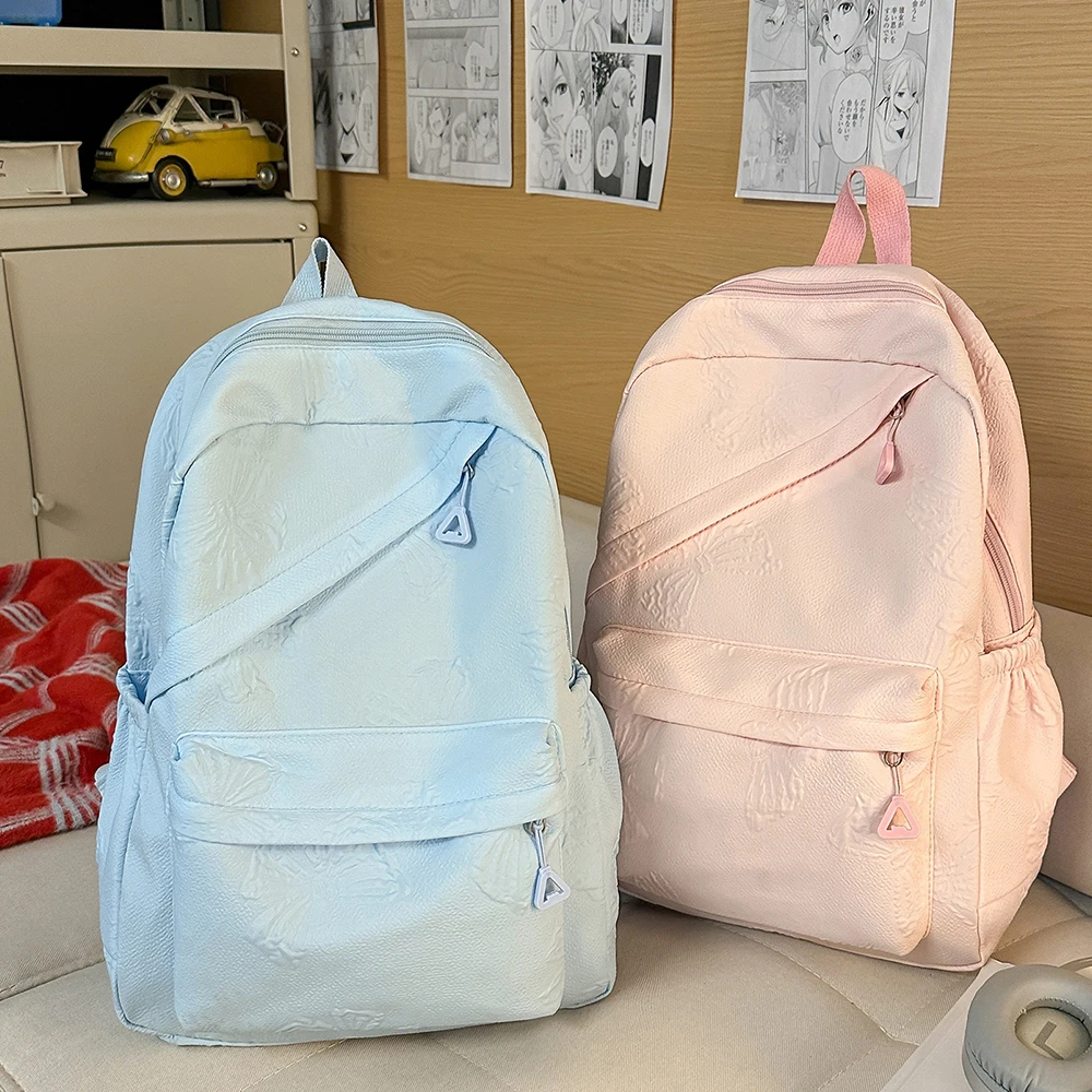 Minimally Designed Multi-Pocket Backpack, New Fresh and Sweet Casual Backpack, Korean Version Backpack, Computer Backpack