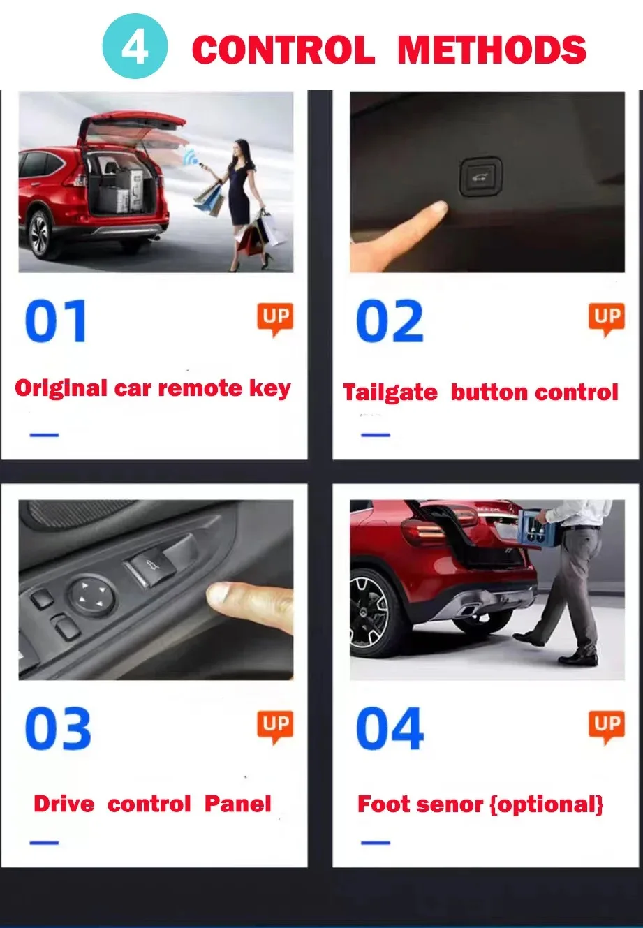 Electric tailgate For Mitsubishi Pajero Sport 2016-2019 Automatic Induction Rear Door Lift Retrofit Power Tailgate kick sensor