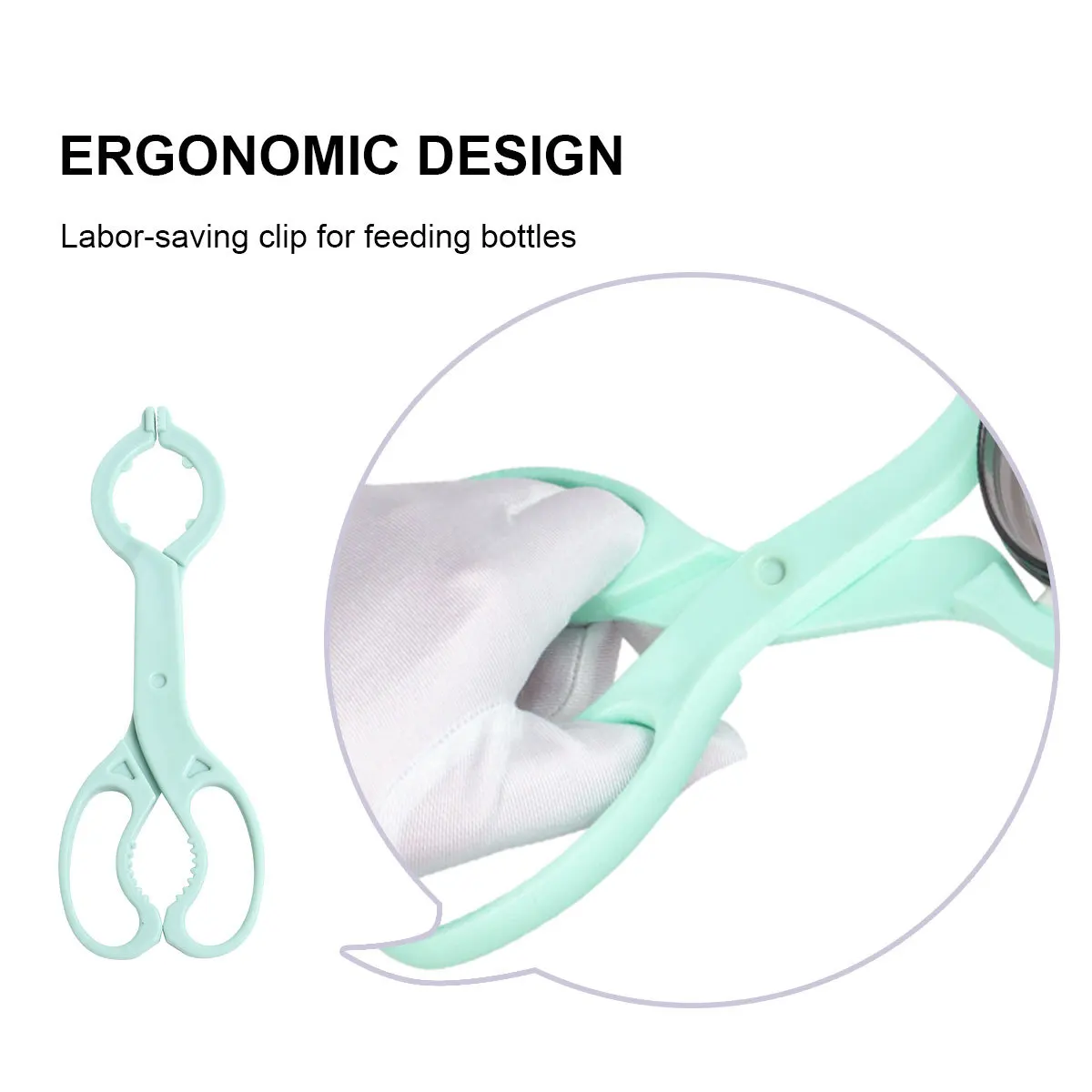 

Зажим для детской соски, силиконовые щипцы, съемная бутылочка для кормления, зеленый противоскользящий зажим