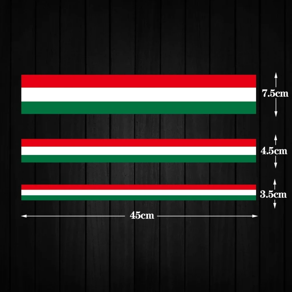 Italy Stripe Motorcycle Stickers for Front Cowl Tank Helmet Decor Scratch Covering Vinyl Decals Waterproof Motobike Accessories