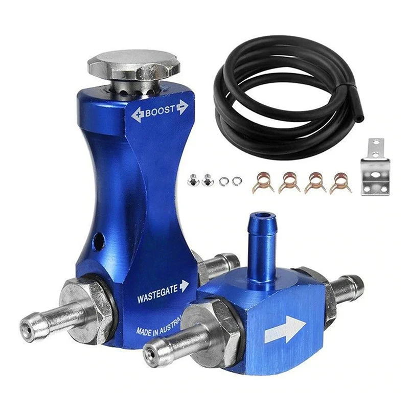 Universal Manual Turbo Boost Controller Bleed Valve Pressurize Regulating Kit Car Modified Turbocharged Regulator Aluminum