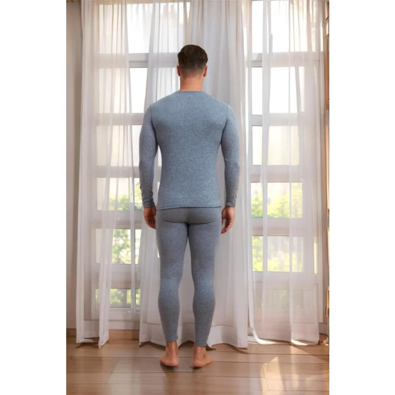 New Cashmere Silk Velvet Thermal Underwear Men's and Women's Set No Trace Heating Warm Jacket Base Sweater Autumn and Winter