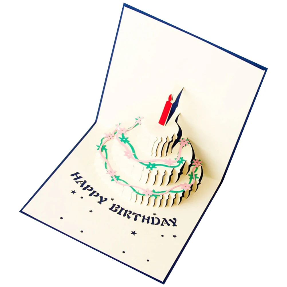 3D card birthday card cake card up greeting cards