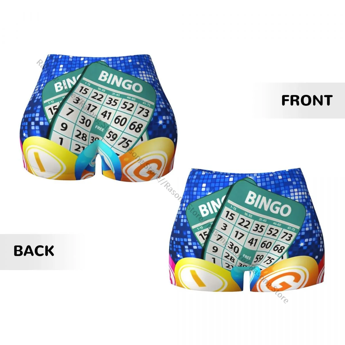 섹시한 타이트한 힙 스포츠 반바지 빙고 공 모자이크 배경 피트니스 여성의 편안한 요가 반바지