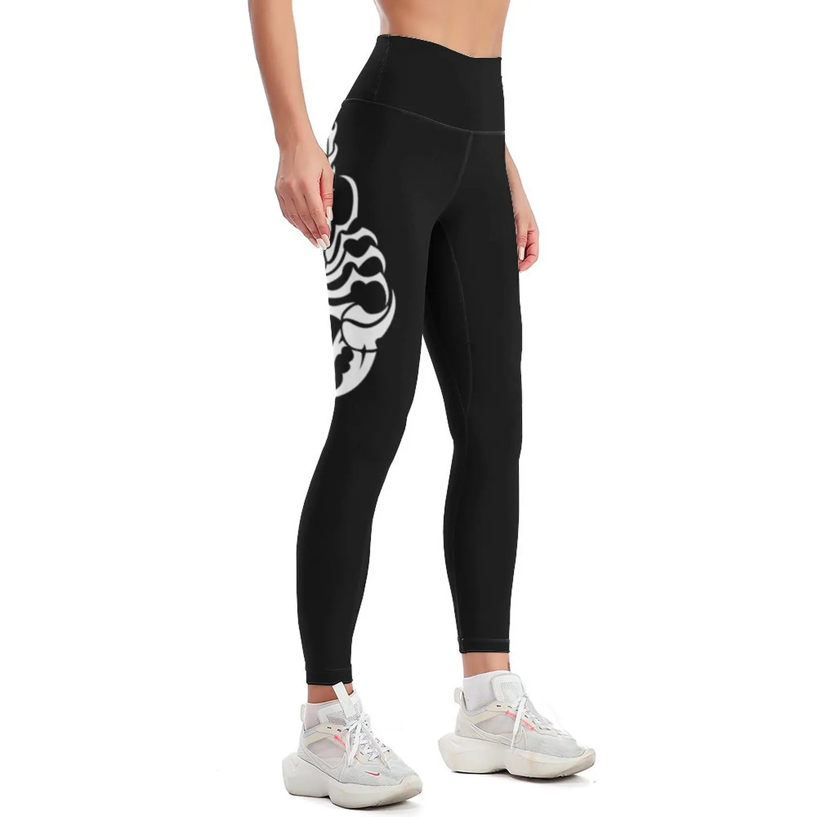 Sleek Tribal Tattoo Scorpion White Leggings Female legging pants gym womans fitness set gym Womens Leggings