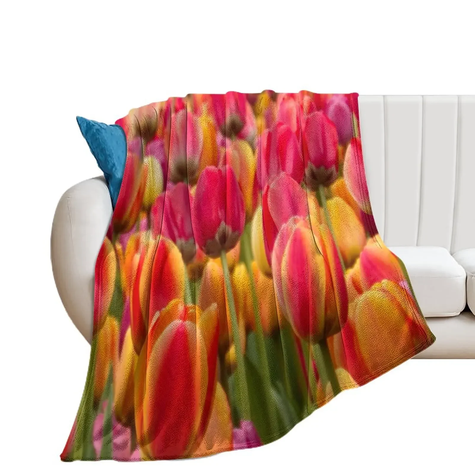 

Tulips 1 Throw Blanket sofa bed for sofa Beach Decoratives Blankets