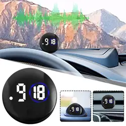 Multifunctional Luminous Car Clock Quartz Motorcycle Stick On Analog Digital Clock Car Vent Watch Auto Ornament Accessories