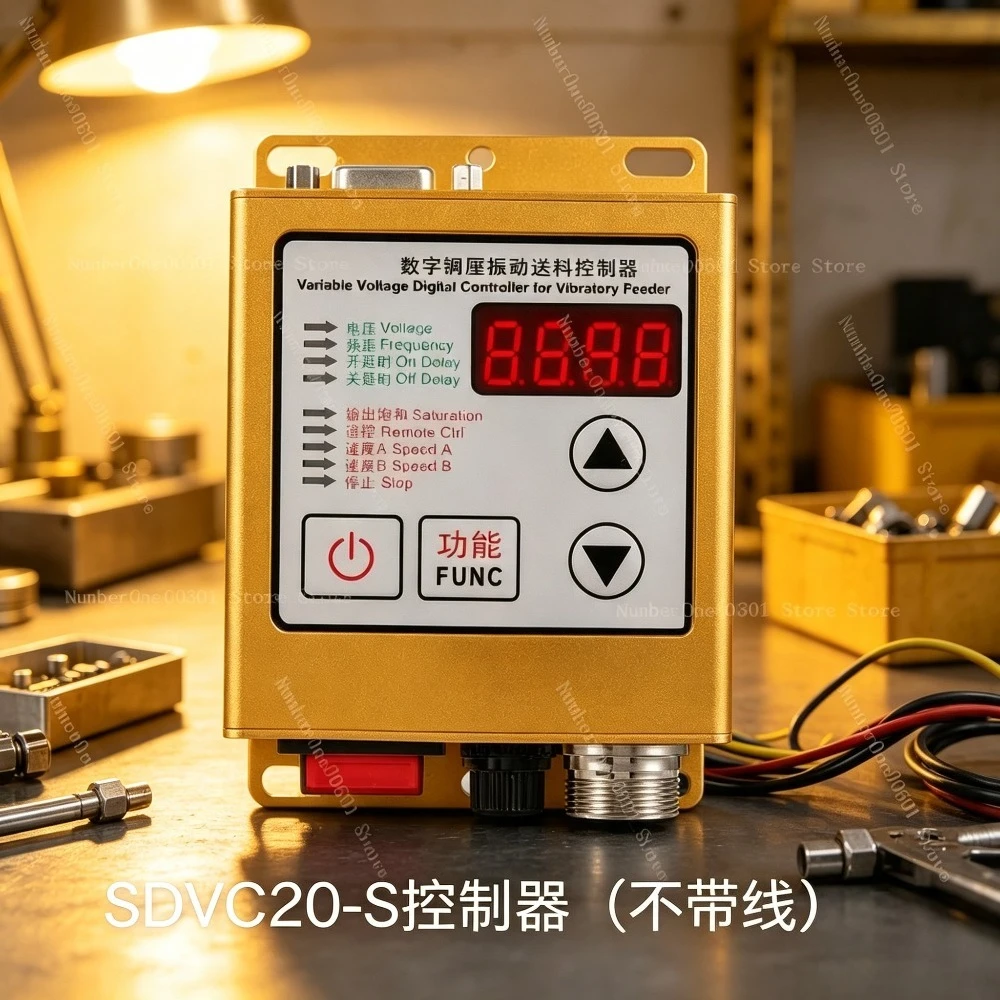 SDVC20-S Digital Controller for Vibratory Feeder Digital Display Full Stop Intelligent Pressure Regulator for Bowl Feeder