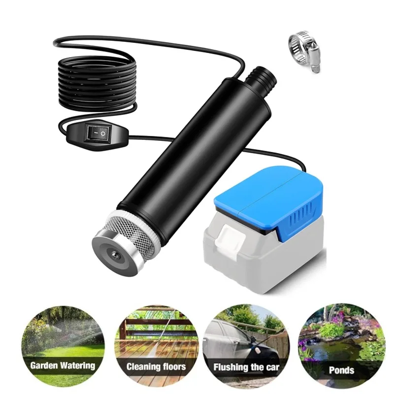 

Портативный беспроводной электрический погружной насос, для аккумулятора Makita/Dewalt/Milwaukee 18 В 20 В, для бассейнов, аквариумов, кемпинга