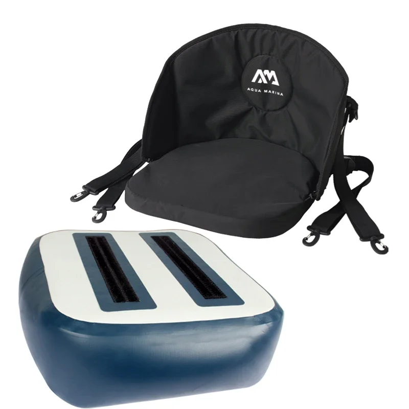 Asiento de kayak con respaldo alto, cojín esponjoso, canoa inflable, bote inflable, tabla sup, paleta de pie, accesorio para kayak AQUA MARINA