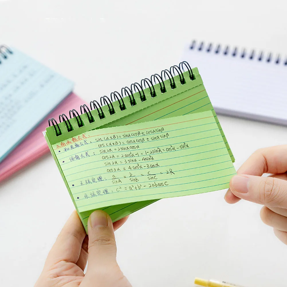 

5pcs Small Spiral Notepad 3X5 Portable Memo Pad For To Do List Daily Plan Journal Office School Supplies Tear Off Note Pads