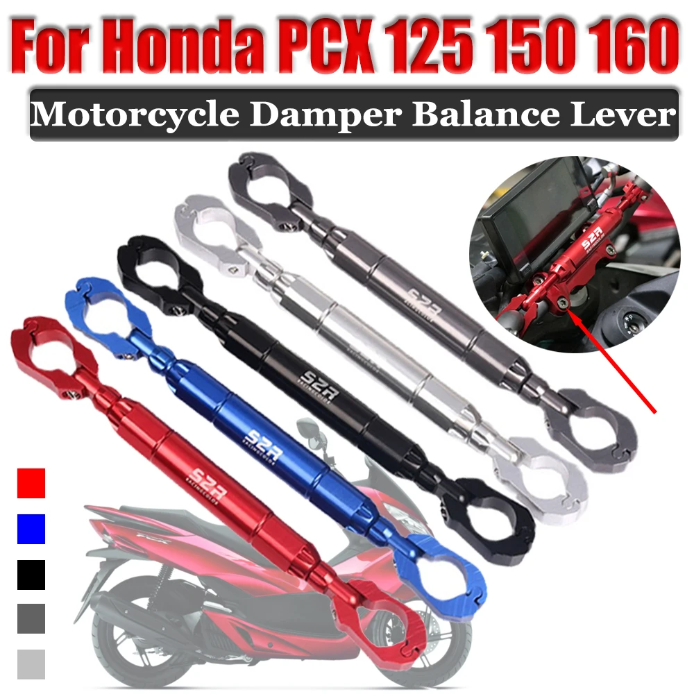 

For HONDA PCX125 PCX150 PCX 125 150 Pcx160 Motorcycle Adjustable Handlebar Cross Bar Steering Damper Balance Lever Accessories