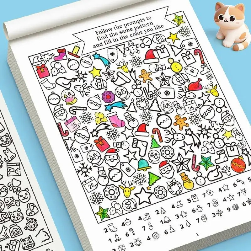 New New 32 Pages Children Find Hidden Items And Color Them In To Enhance Their Attention And Observation Skills Fun Visual Books
