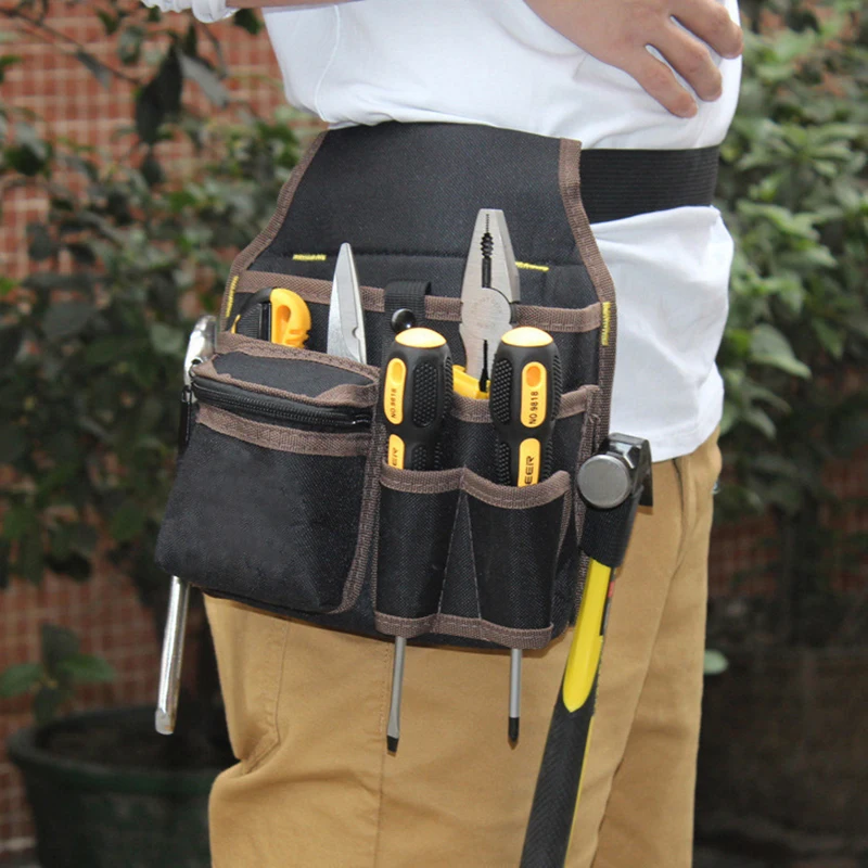

Многофункциональная сумка для хранения инструментов, сумка на ремень, набор инструментов для электрика, поясная сумка для дрели, гаечный ключ, отвертка, фурнитура, сумки для инструментов, органайзер