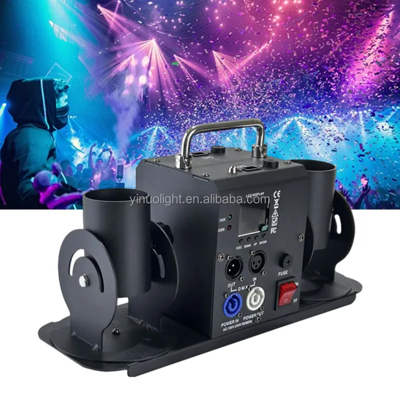【Wholesale Price】 Single/Double/Four-Head LED Confetti Paper Machine Streamer Launcher For Wedding Birthday Parties Stage Effect