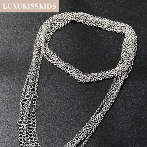 Набор цепей из нержавеющей стали LUXUKISSKIDS, 2 мм, 10 шт. — внешний вид товара