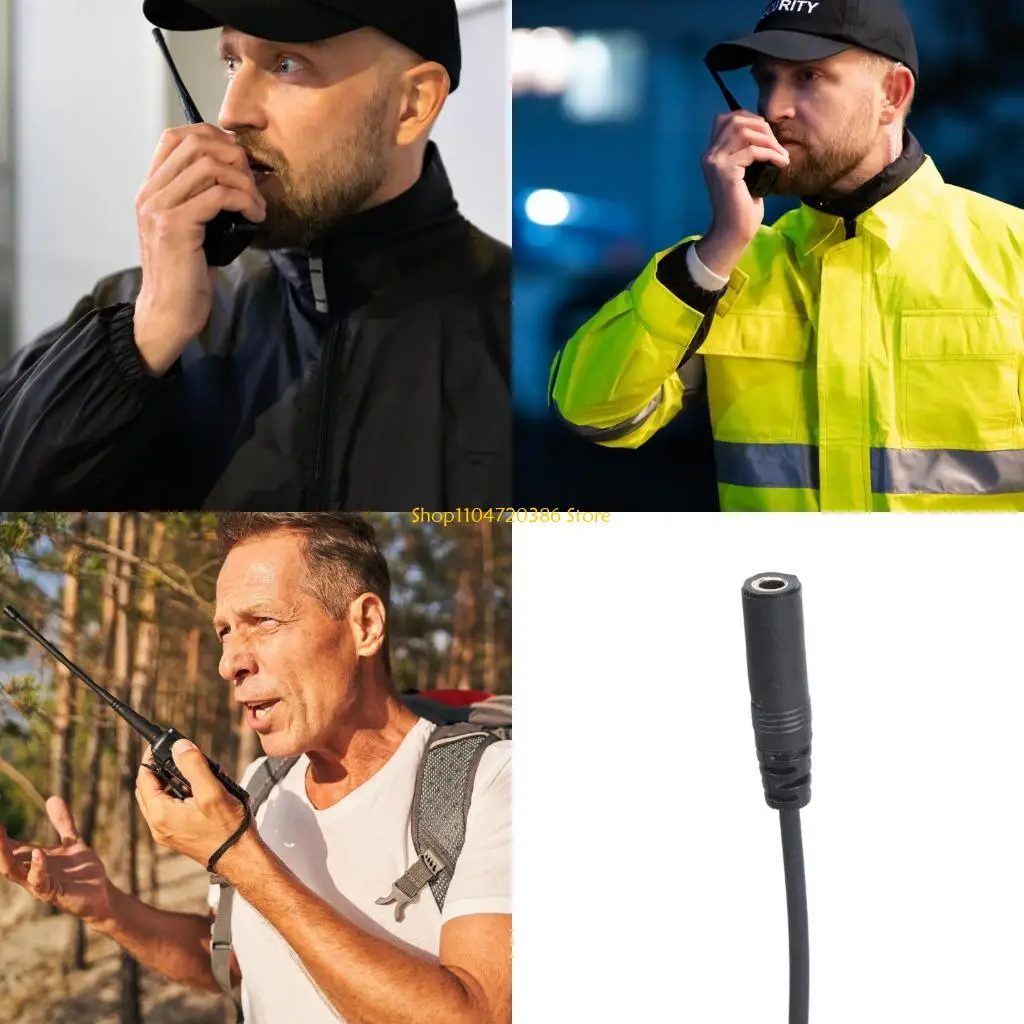 Conectores K0EA 2 pines K a cable adaptador 3,5 mm para dispositivos comunicación UV5R BF-888S