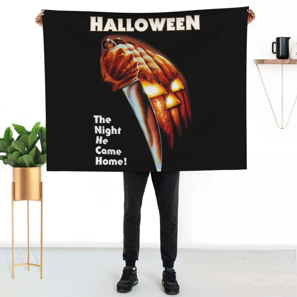 HALLOWEEN Essential Throw Blanket Hairys blankets and throws Flannels Soft Plaid Polar Decorative Sofas Blankets