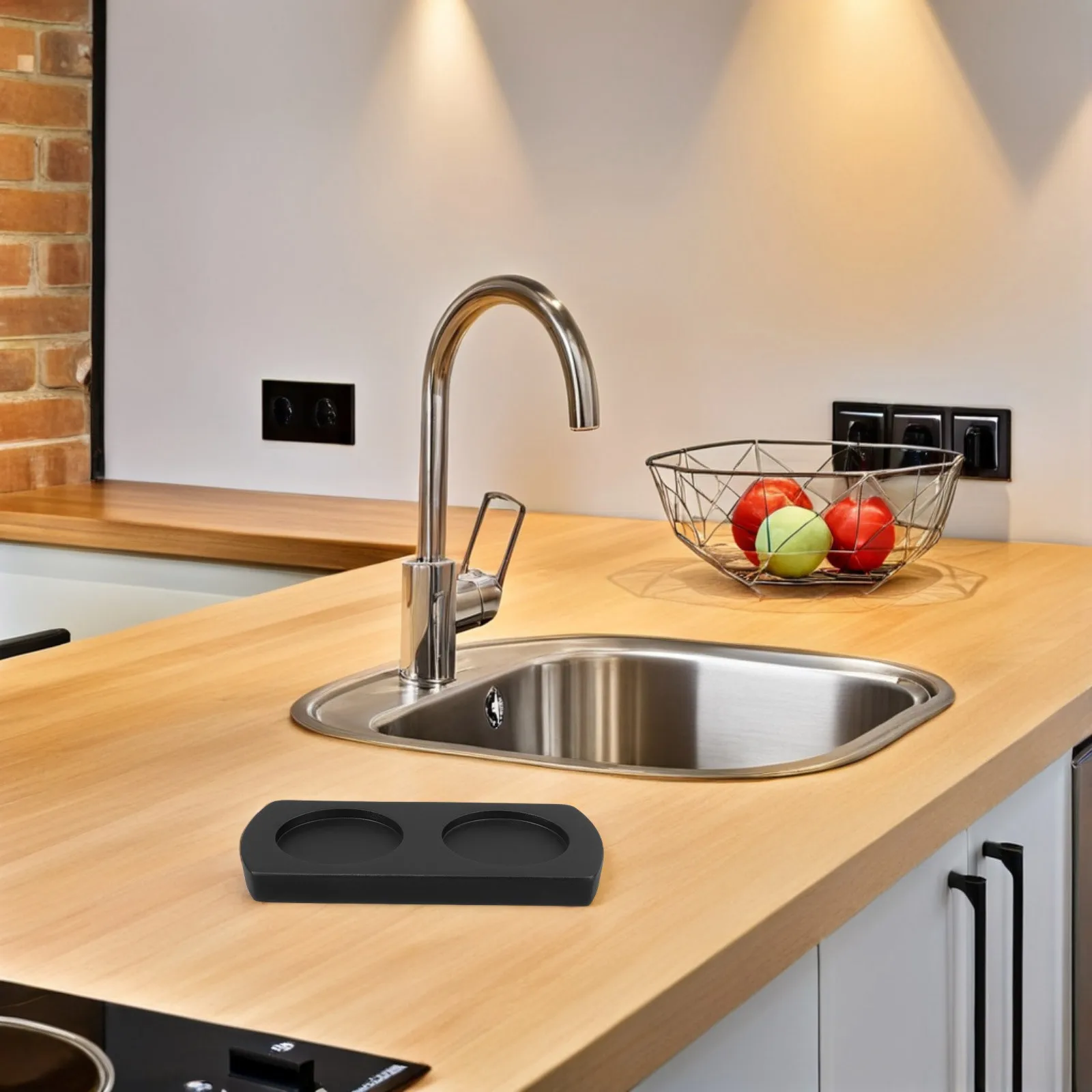 

Wooden Pepper Grinder Base Stable Non-Slip Support Salt Pepper Mill Holder Kitchen Counter Tray Angle Grinder Stand Holder Base