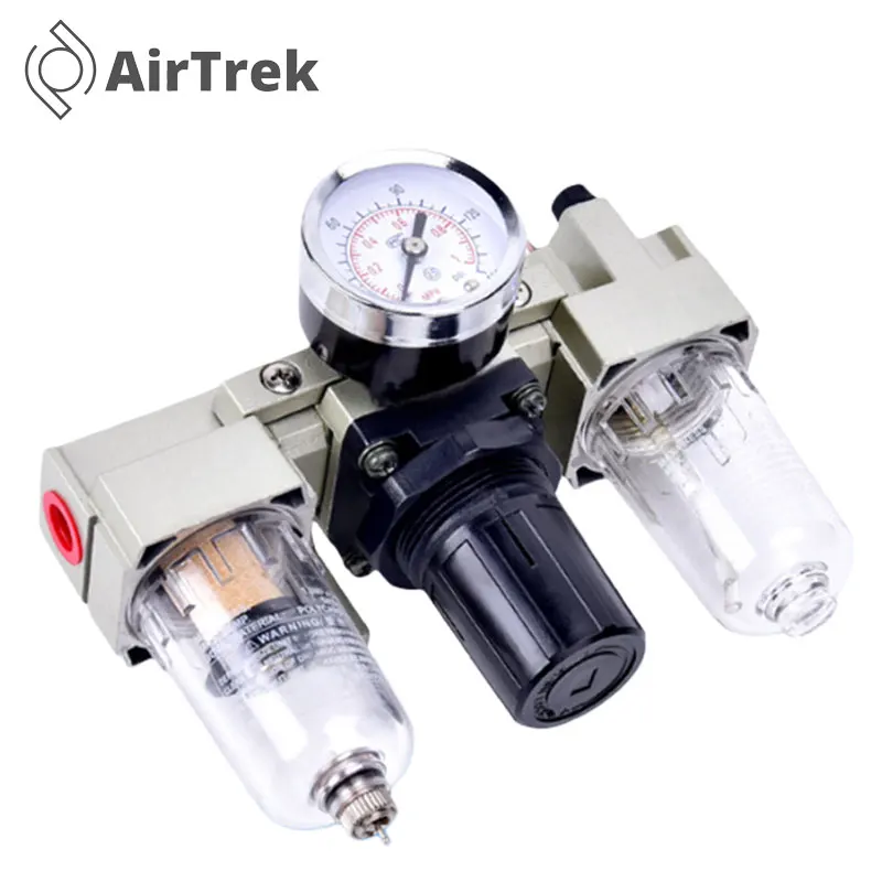 

Пневматический процессор AC2000-02/AC3000-03 3-в-1: компрессор, фильтр, регулятор, предохранительный клапан и маслоотделитель