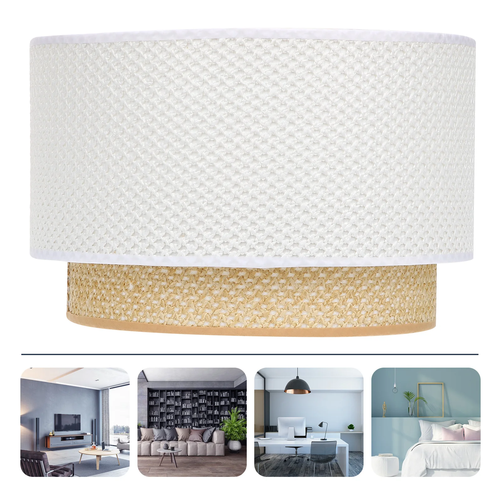 

2 Tier Modern Lampshade for Ceiling Pendant Lights E27 E14 Socket Layered Lamp Shade Cover Unique Home Interior Decor