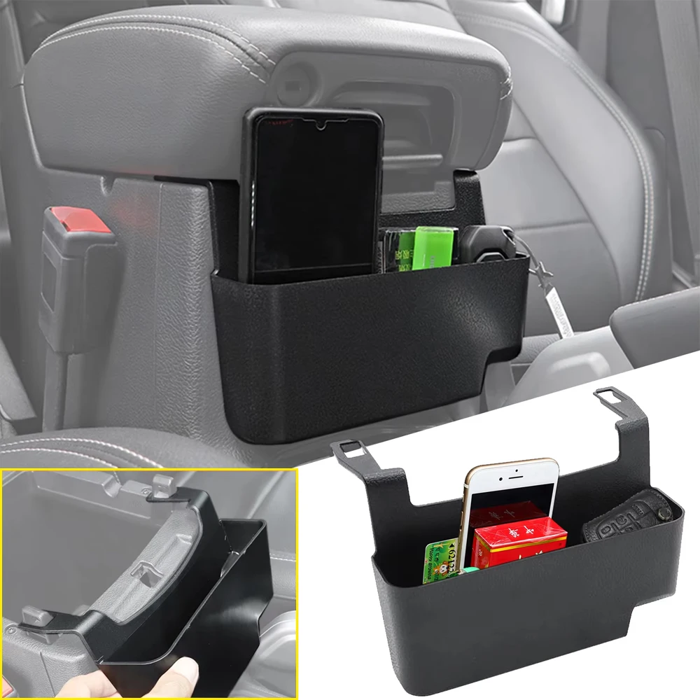 Armrest Side Storage Box Gear Shift Organizer for Jeep Wrangler JL 2018-2023 Storage Kit Interior Accessories Stowing Tidying